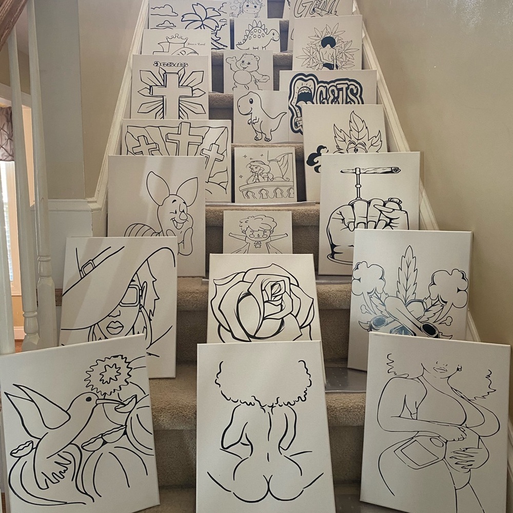 Pre- Outlined Paint Kits